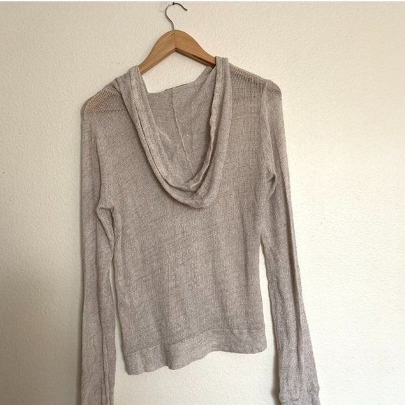 Brandy Melville Cream Hooded Cardigan - Picture 3 of 4